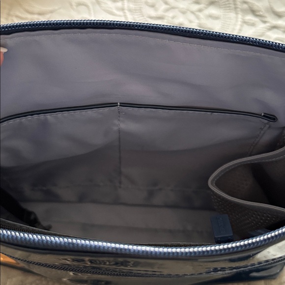 NWOT IHKWIP The Sensational Chain Shoulder Bag W/ Crossbody Strap — Patent Navy - Picture 9 of 12